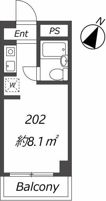 ＡＰ１５１　プラーズ花月園の間取り