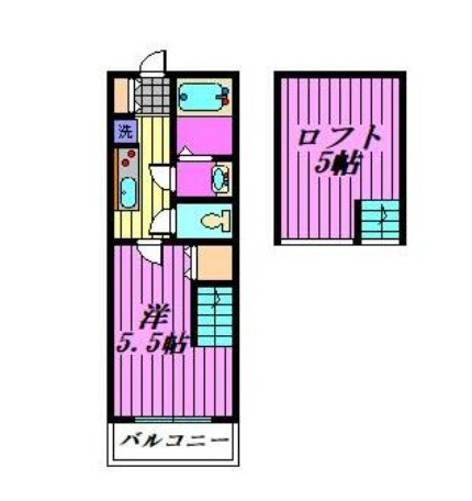 川口市前川３丁目のアパートの間取り
