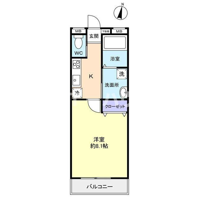 グランシャルム勝田台の間取り