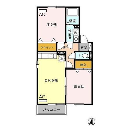 ウィング守山の間取り