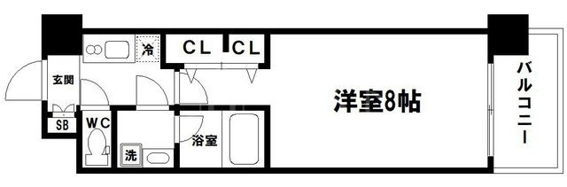 エスライズ本町東の間取り