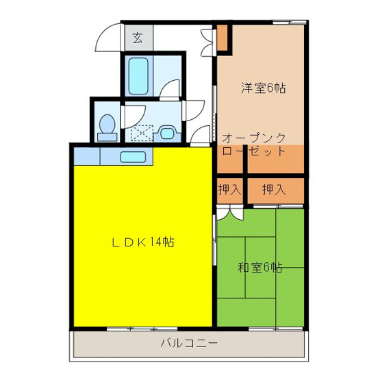 【間取り】 | 丸田ハイツ