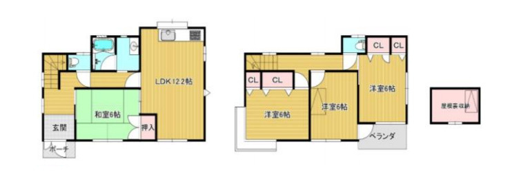 さいたま市見沼区大和田町2丁目　中古戸建の間取り|さいたま市見沼区大和田町2丁目　中古戸建・4LDK・土地面積128.59m2・建物面積91.08m2