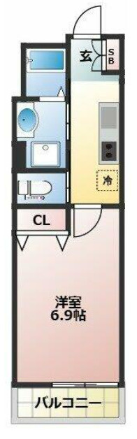 ケンオウヴィラ前原の間取り