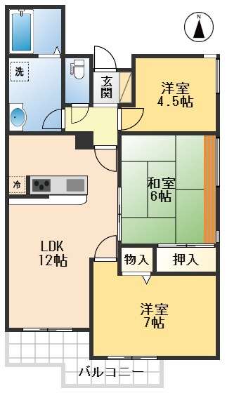 ダイアパレス豊中本町の間取り