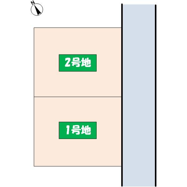 多聞台4丁目土地：1号地の区画図
