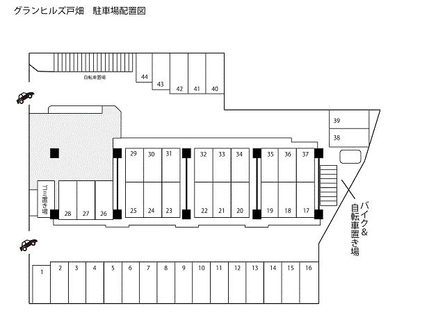 グランヒルズ戸畑の区画図