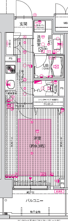 エスリード長堀タワーの間取り
