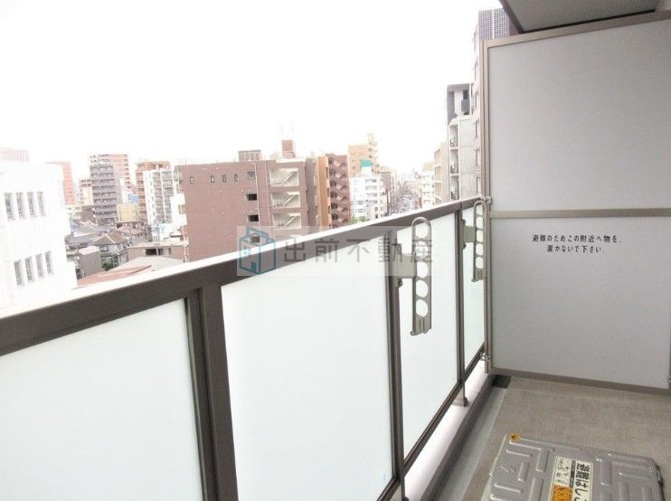 豊島区目白５丁目の賃貸マンションのバルコニー