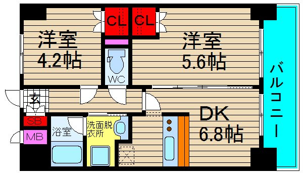 ＺＥＵＳ西梅田プレミアムの間取り|現状有姿