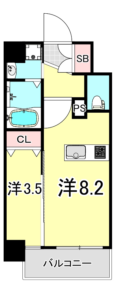 ＭＡＸＩＶ尼崎の間取り