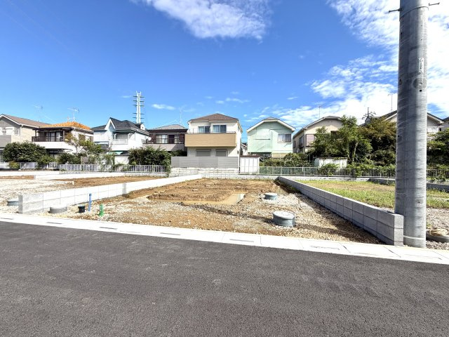 越谷市大泊第１０　5号棟リーブルガーデン新築戸建の外観|ここから理想の住まいづくりがスタート。陽当たりや敷地の広さを現地でしっかりご確認いただけます。