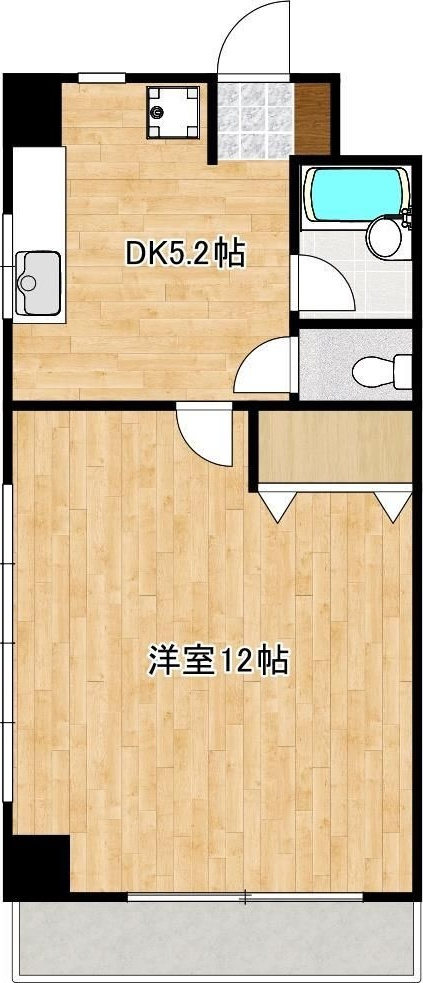 メゾンドアレイ新町の間取り