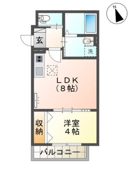 ラ　フェリシティＫの間取り
