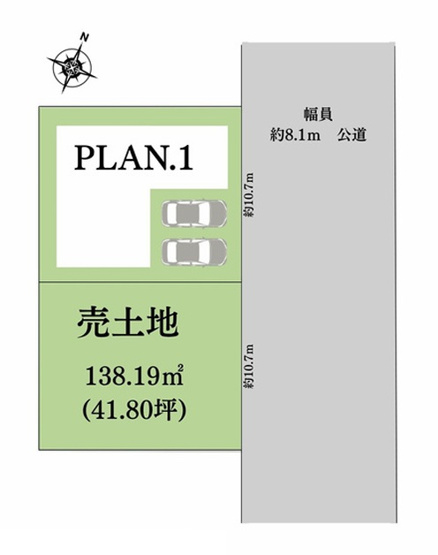 【区画図】 | 三島市清住1期　新築一戸建て　全1棟