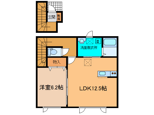 たいようハイツⅠの間取り