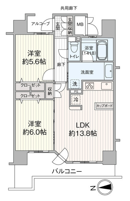 D´グランコート長町1502の間取り