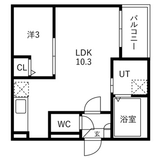 【間取り】 | Jack　saiwai Ⅰ