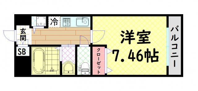 【間取り】 | JPレジデンス難波南
