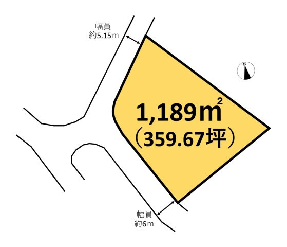 富士急川奈別荘地　小室山グラウンド近くの土地の土地図|約359坪の広々とした土地