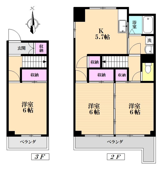 【間取り】 | 神栄マンション