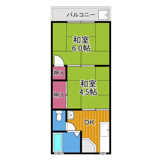 富田林ハイツの間取り