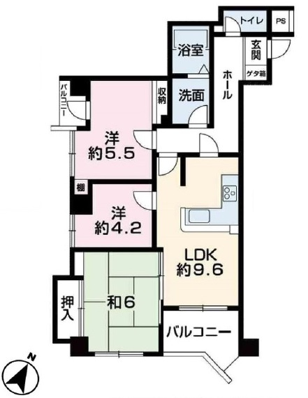 パサージュ垂水　収益の間取り