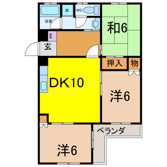 【間取り】 | 丸田ハイツ