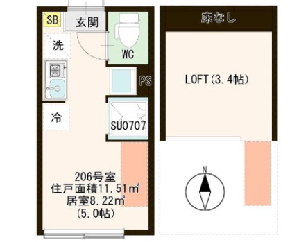 ハーモニーテラス新小岩Ⅳの間取り