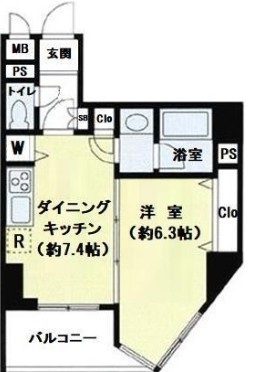 ザ・プレミアムスイート高田馬場の間取り|間取りです。