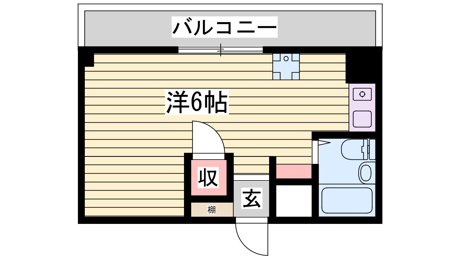 久保ハイツの間取り
