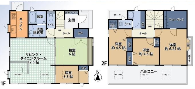 東松山市殿山町　中古売戸建の間取り