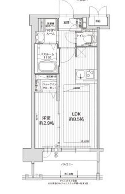 グランフォーレ大橋プレミアの間取り|使いやすい間取りです。