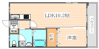 ウィステアリア博多東の間取り|使いやすい間取りです。