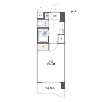 ライオンズマンション交通局前の間取り