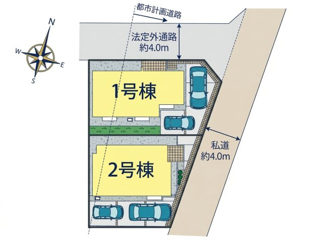 【区画図】 | 祖師谷5丁目＿新築戸建て　２号棟