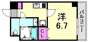 Luxe尼崎westの間取り