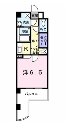 ホークシティ駅南の間取り|使いやすい間取りです。
