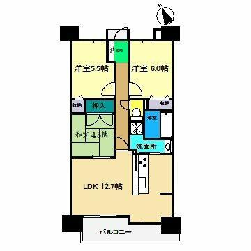 アルファステイツ宝永町桜館（５０３）の間取り