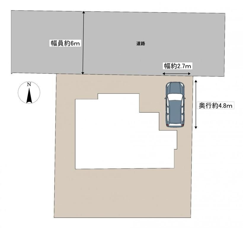 東松山市殿山町　中古売戸建の区画図