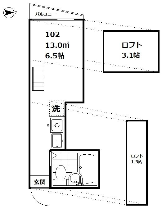 インベスト東大井の間取り