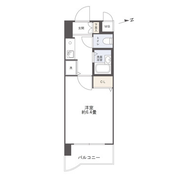 ライオンズマンション交通局前の間取り