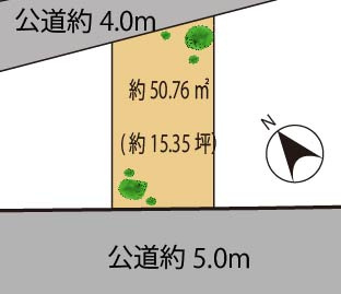 港区西麻布　建築条件なし売地の土地図
