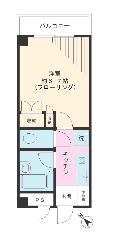 ラ・セゾン白山の間取り