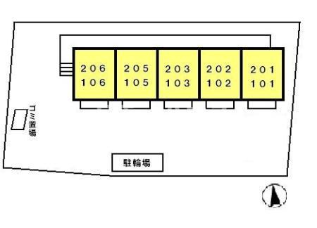ボナールプレジオ石井の区画図