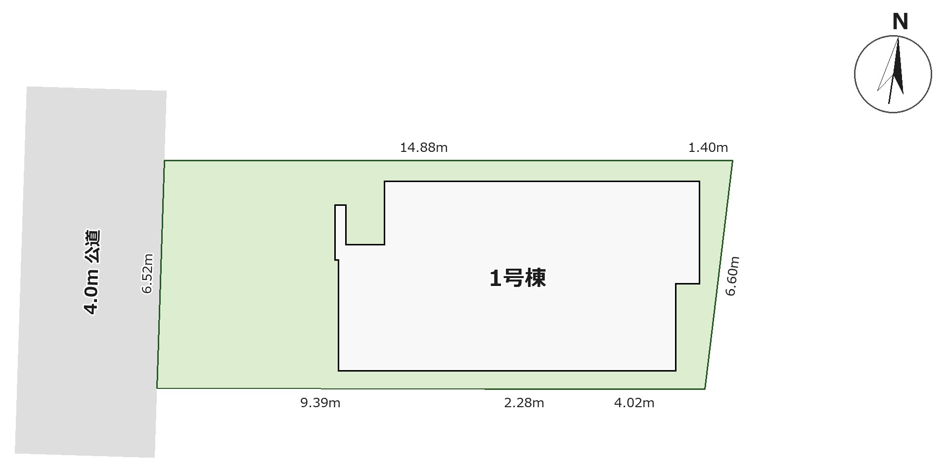 福岡市早良区飯倉4丁目第10-1棟（1号棟）の区画図|配置図（1号棟）