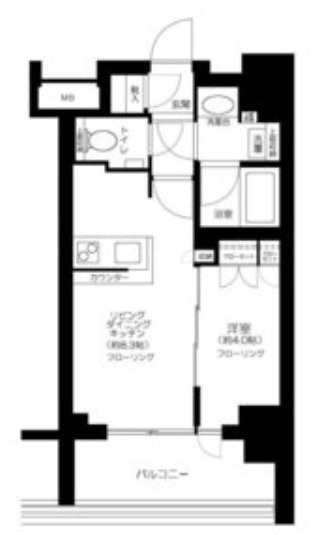 クレヴィア日暮里THE RESIDENCEの間取り
