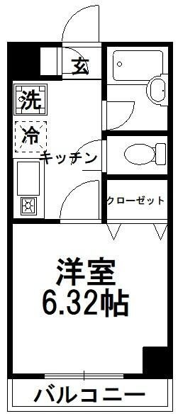 福新ビルの間取り|間取りです。