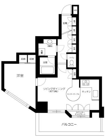 ヴィア・シテラ・東京の間取り|間取りです。