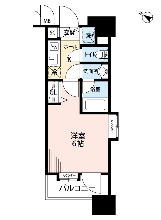 グランド・ガーラ横濱元町の間取り